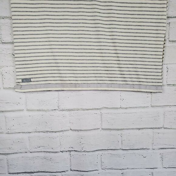 Nuroo Gray White Gray striped Multi Use Breastfeeding Scarf - Picture 3 of 4